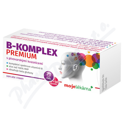B-komplex PREMIUM tbl.20+10 Moje lékárna