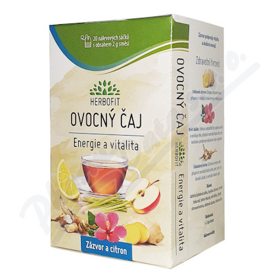 Herbofit Ovocný čaj Energie+vitalita 20x2g Galmed