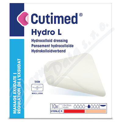 Cutimed Hydro L 10x10cm 10ks hydrokol.kryt.na rány