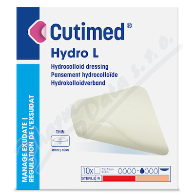 Cutimed Hydro L 7.5x7.5cm hydrokoloidní krytí 10ks
