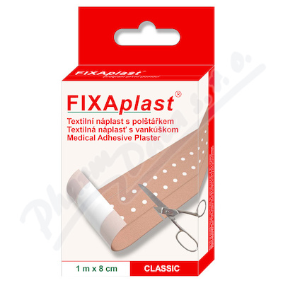 FIXAplast tex. náplast s polštářkem CLASSIC 1mx8cm